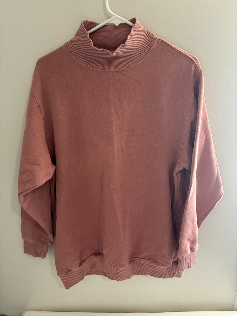 Aerie Oversized Mock Turtleneck With Pockets SZ Small